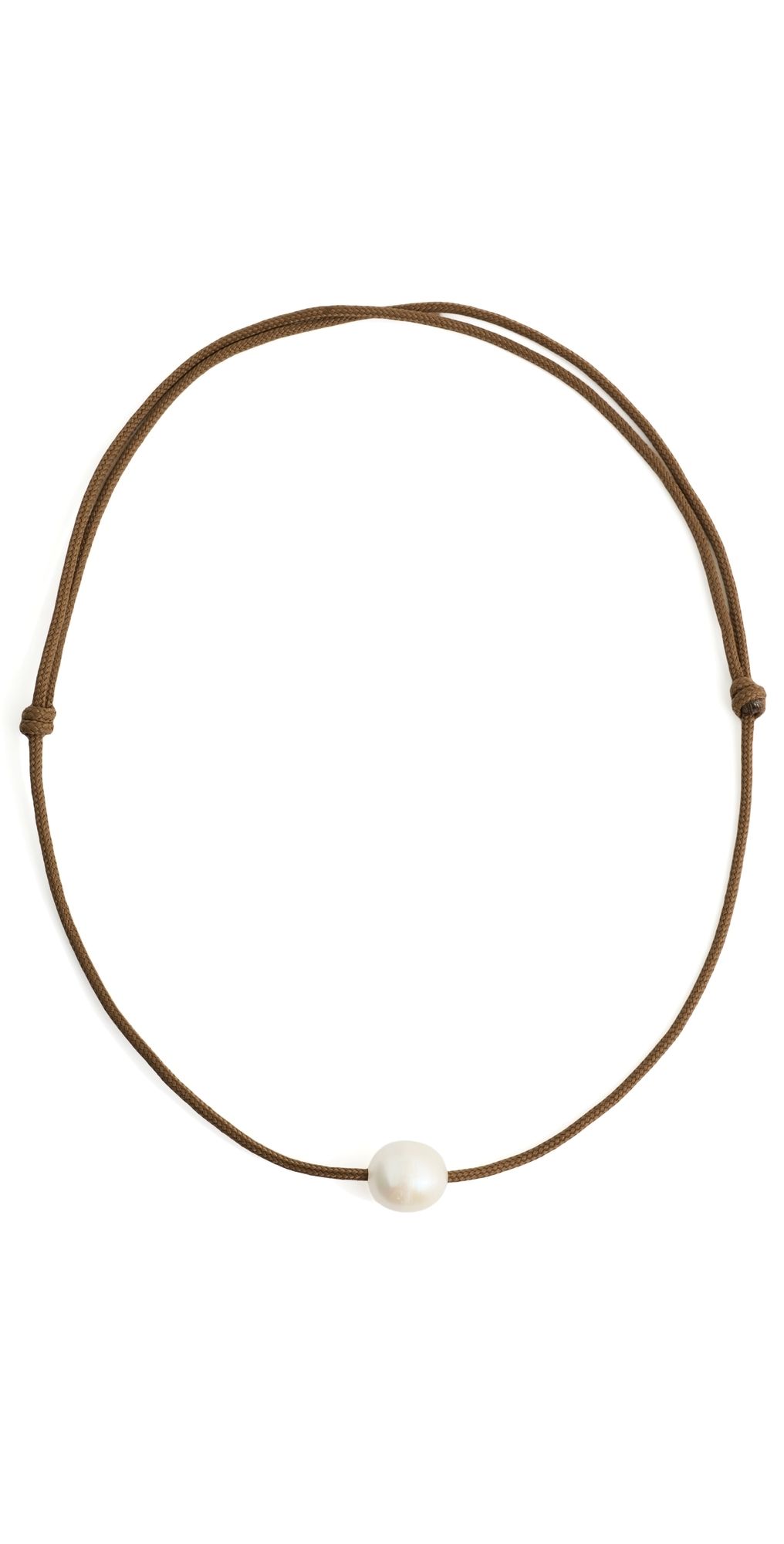 Zoe Chicco Baroque Pearl Paracord Necklace 14k Yellow Gold One Size
