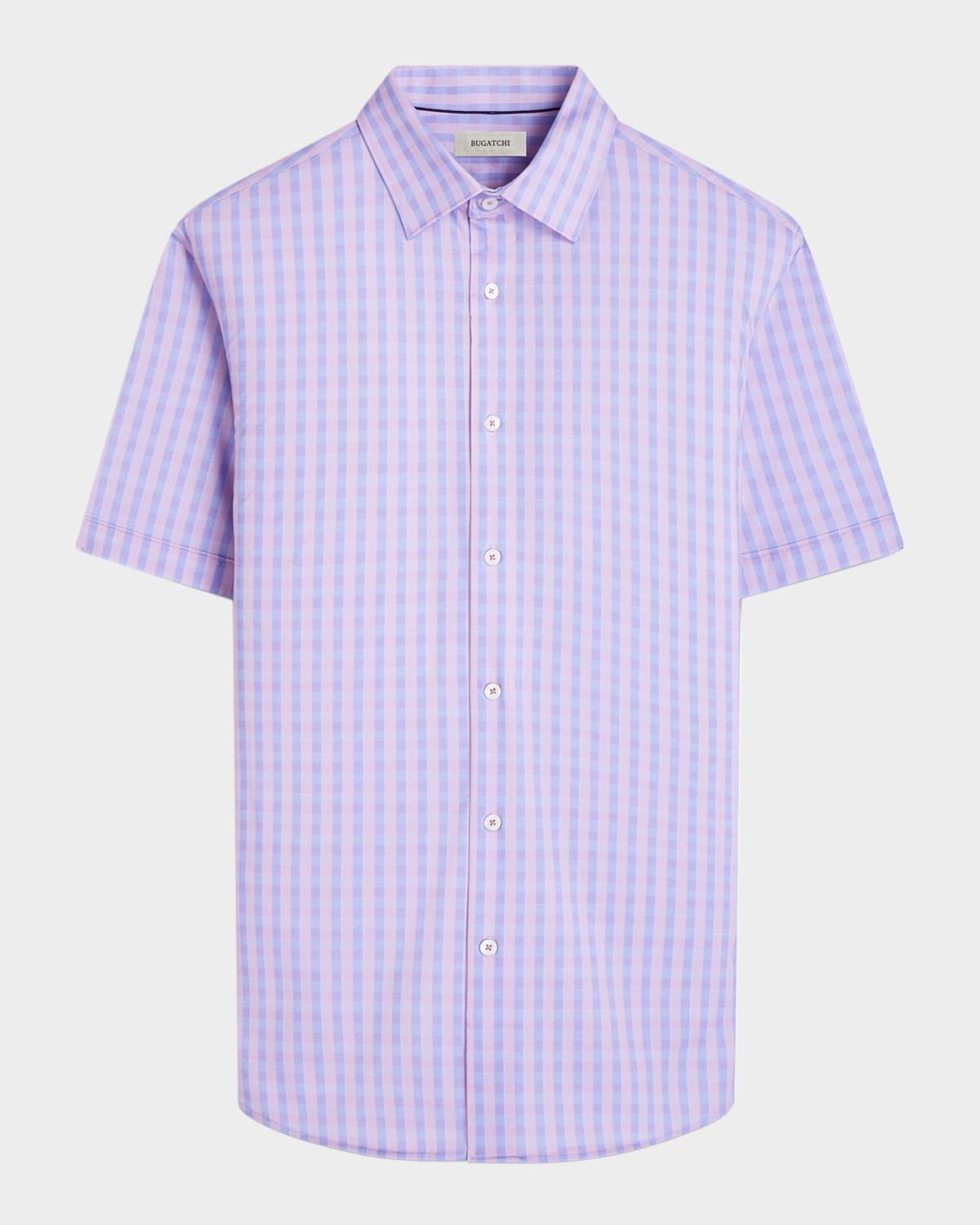 Men & apos;s Miles OoohCotton Plaid Short-Sleeve Shirt