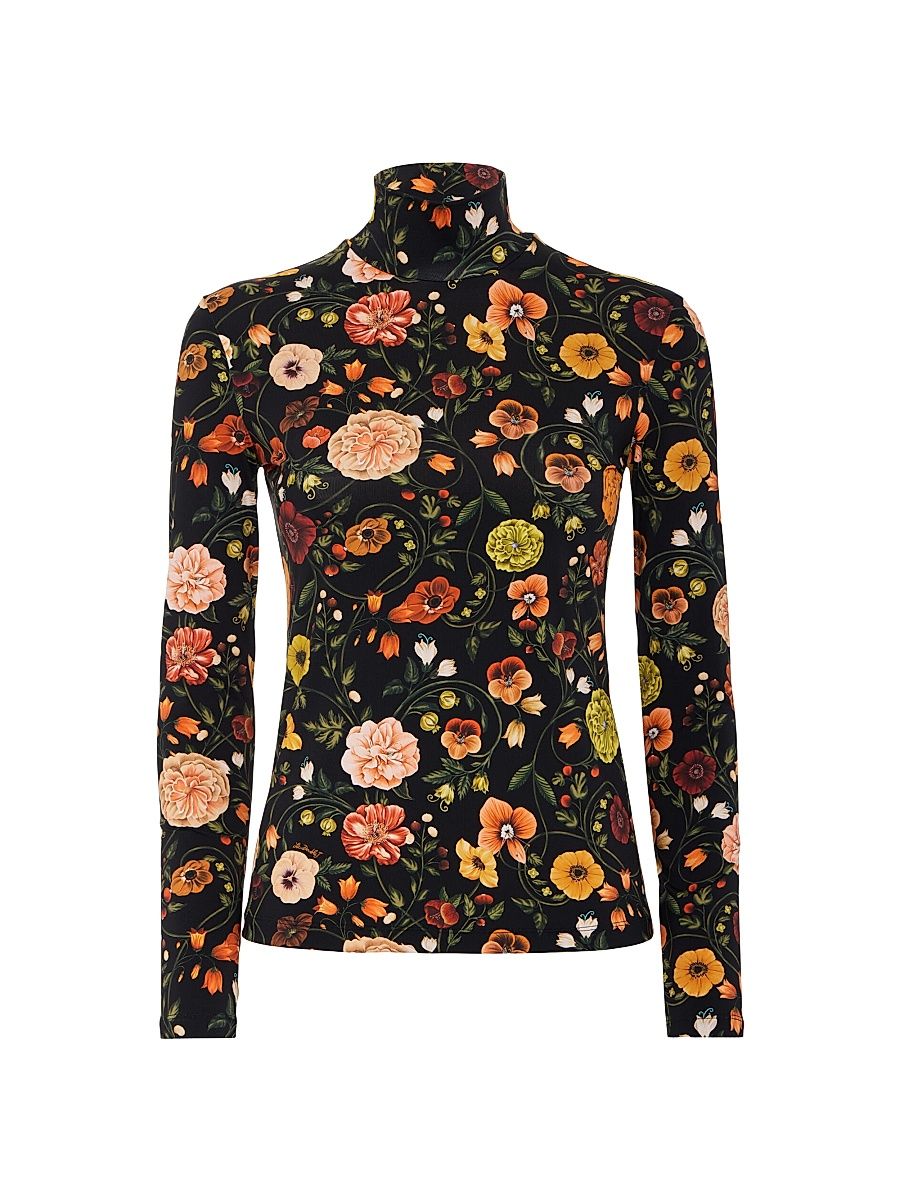 Women's Turtleneck Top - Botticelli Black - Size Large