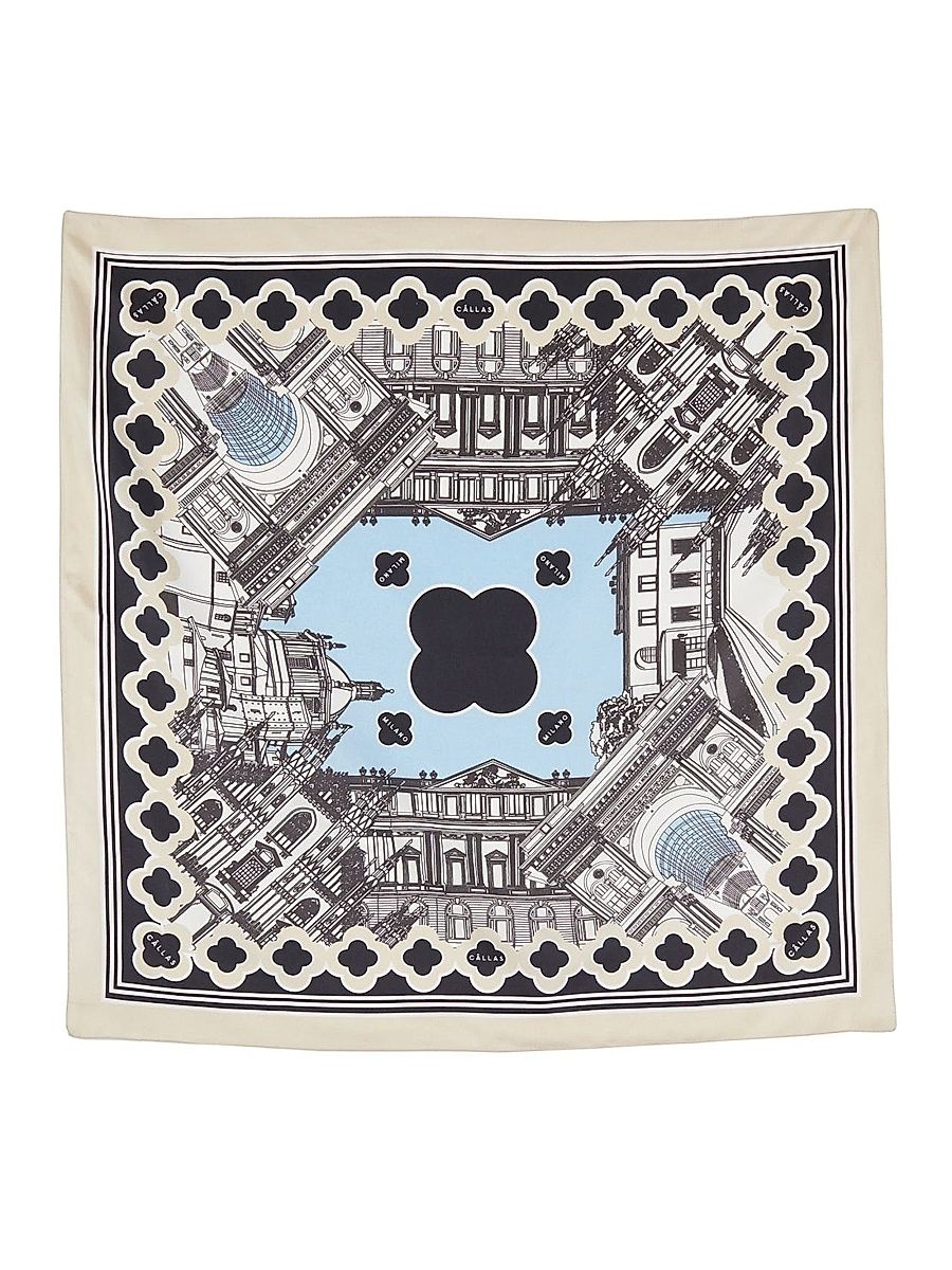 Women's Milan Scarf - Black White