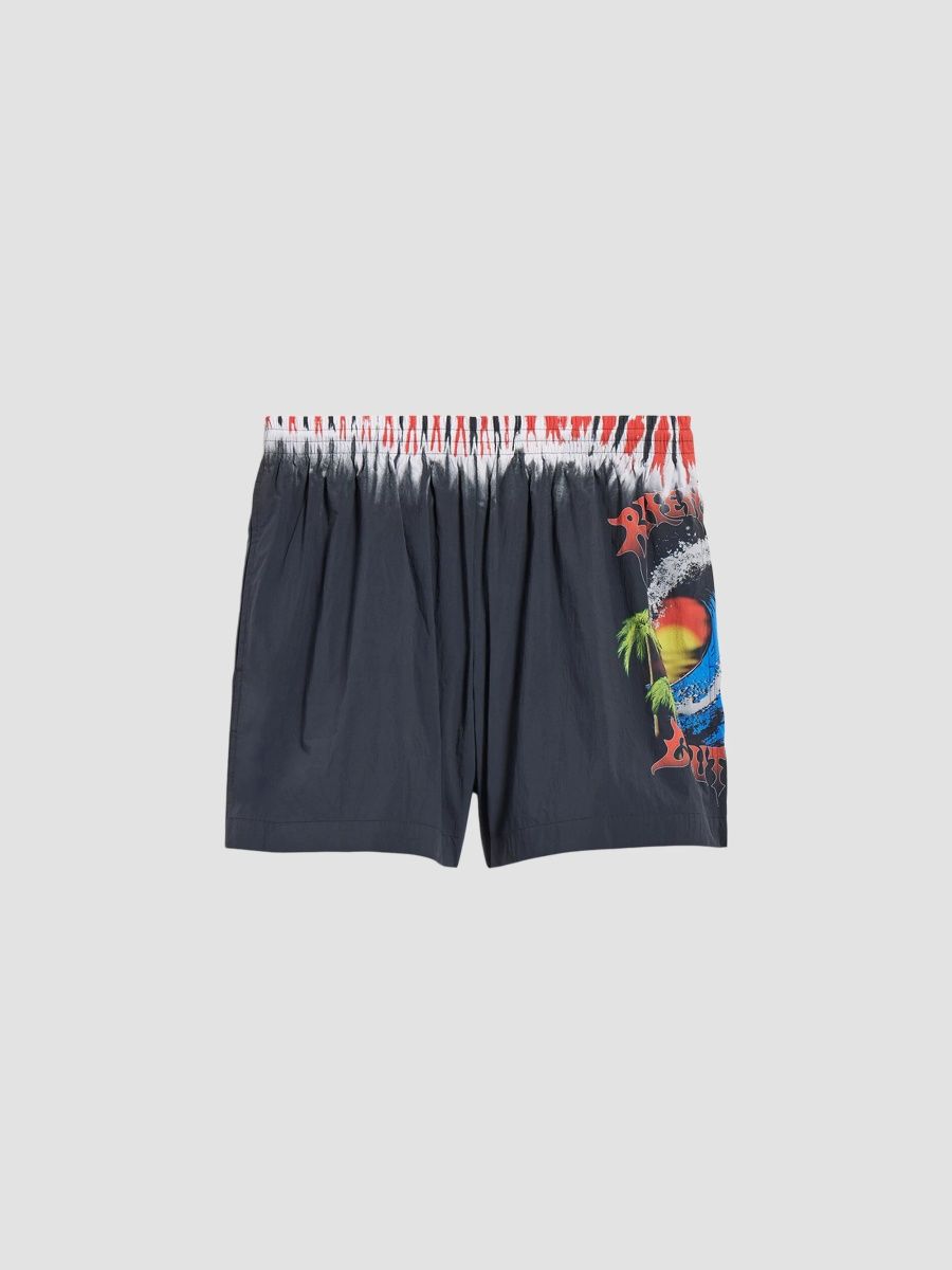 Balenciaga Men's Extreme Tie Dye Swim Shorts - Multicolored - Size Medium