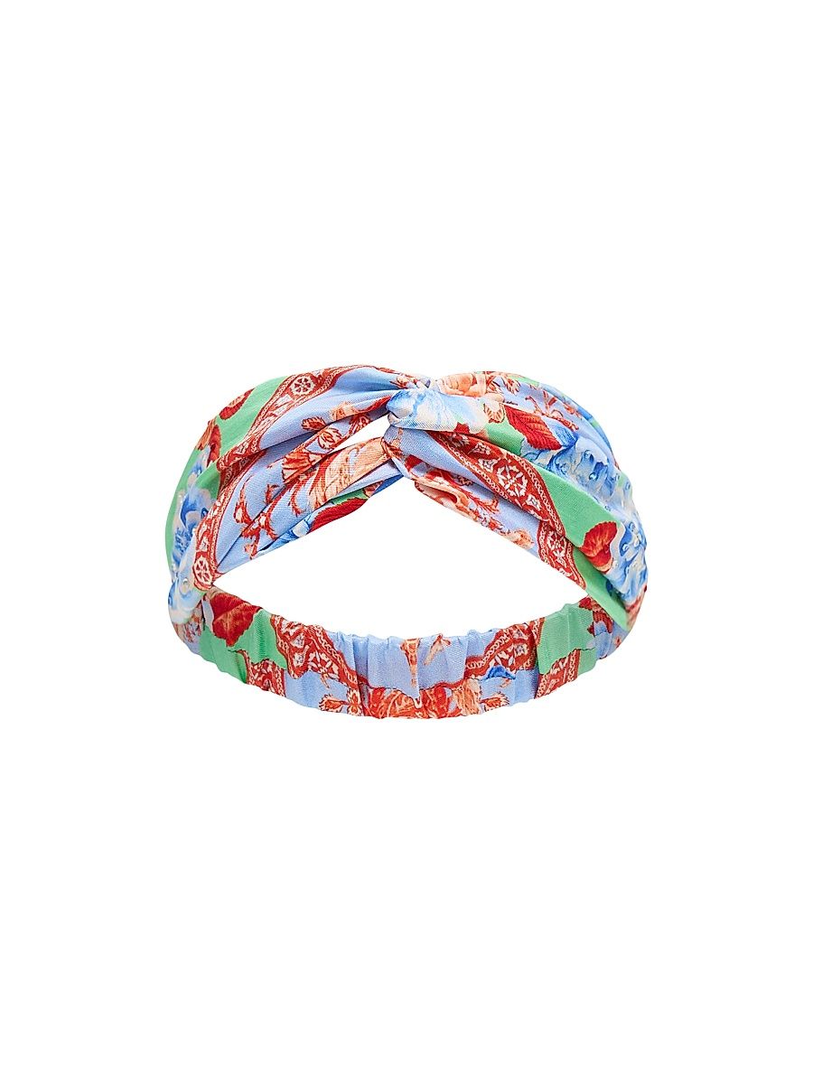 Women's Printed Silk Headband - Topkapi Pop