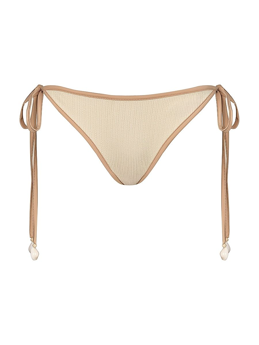 Women's Spiritual Retreat Bikini Bottom - Ecru Nude - Size Large