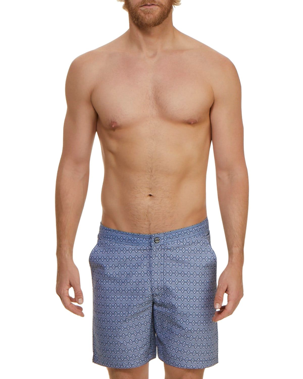 Men & apos;s Medallions Graphic-Pattern Swim Trunks