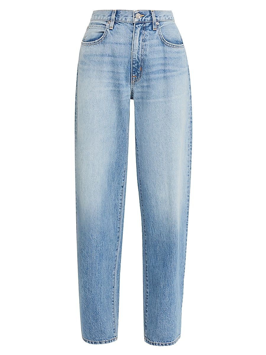 Women's Ella Relaxed Mid-Rise Barrel-Leg Jeans - Day Break - Size 32