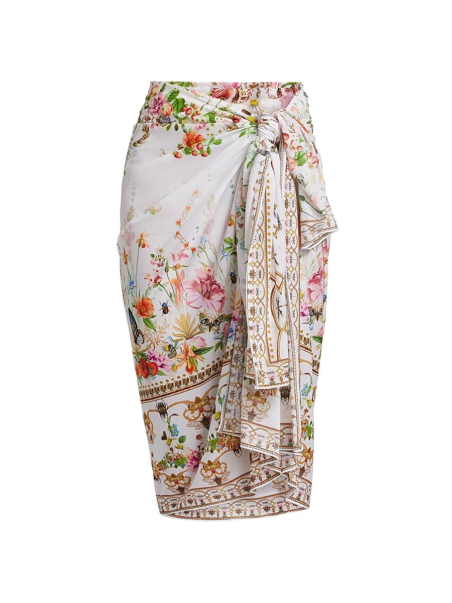 Women's Long Rose Garden Runaways Sarong - Rose Garden Runaways