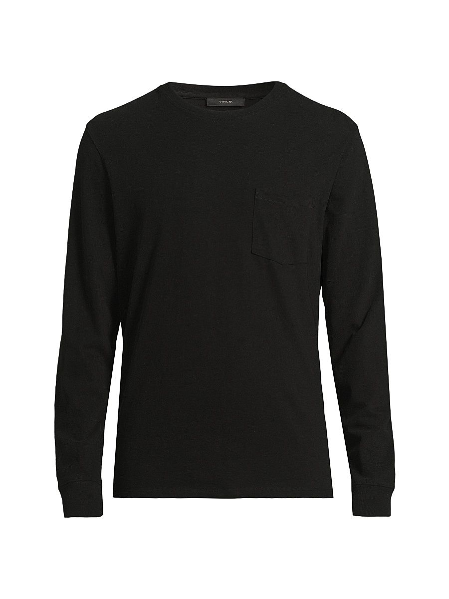 Men's Jersey Pocket Crewneck T-Shirt - Black - Size XL