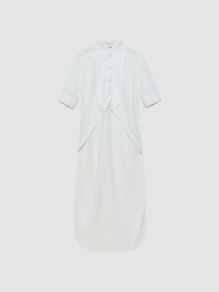 JW Anderson Women's Cotton Bib Longline Shirt - White - Size 8