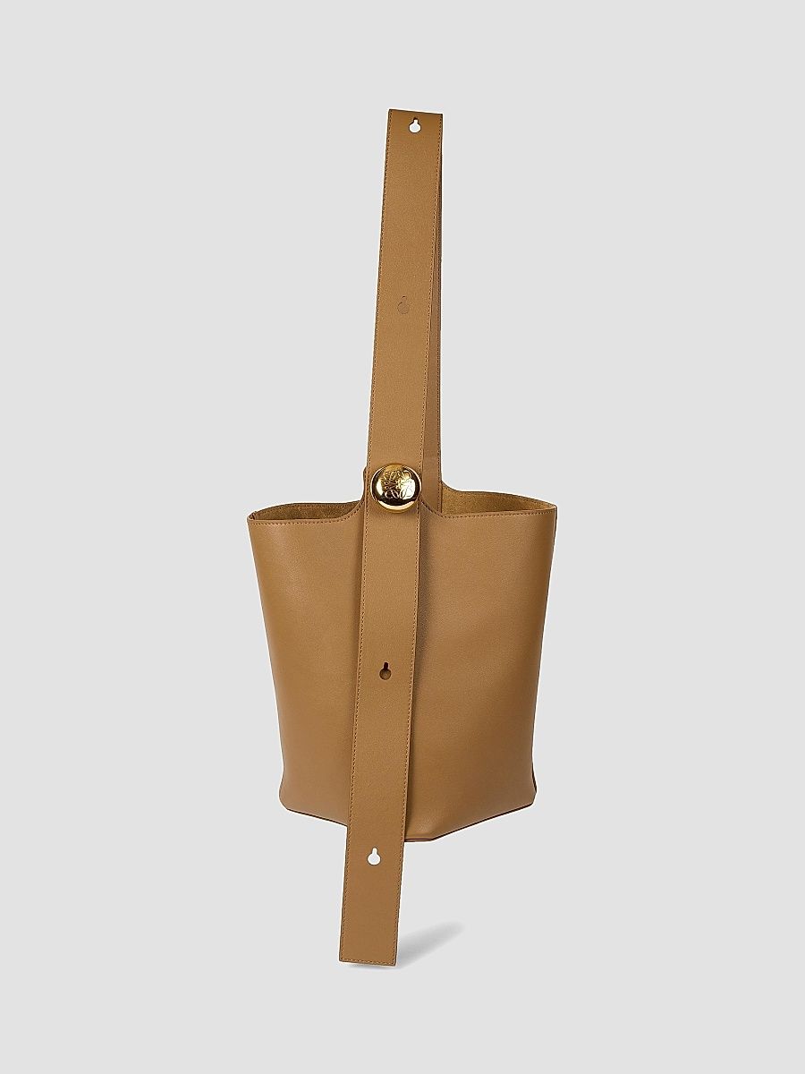LOEWE Women's Pebbled Leather Bucket Bag - Oak