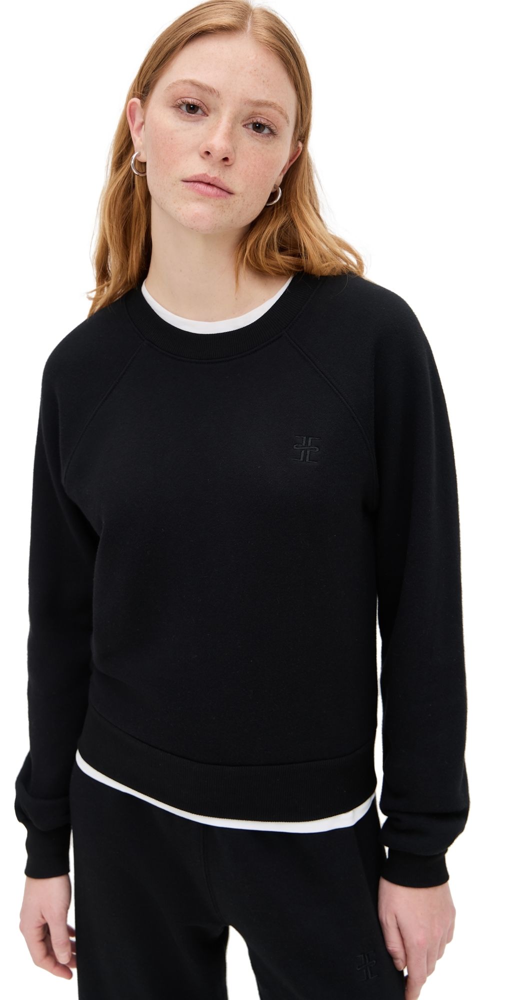 Éterne Shrunken Raglan Sweatshirt Black L