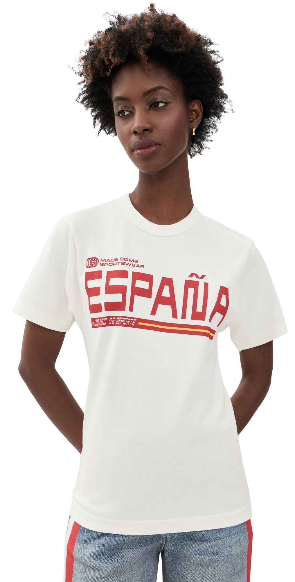 Made Some Sportswear Espana Sportswear T-Shirt White/Red M