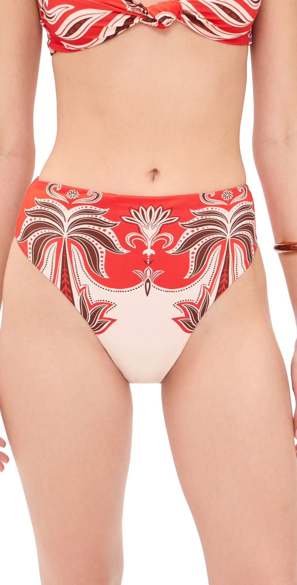 FARM Rio Ainika Garden Red Hot Pants Bikini Bottoms Ainika Garden Red XS