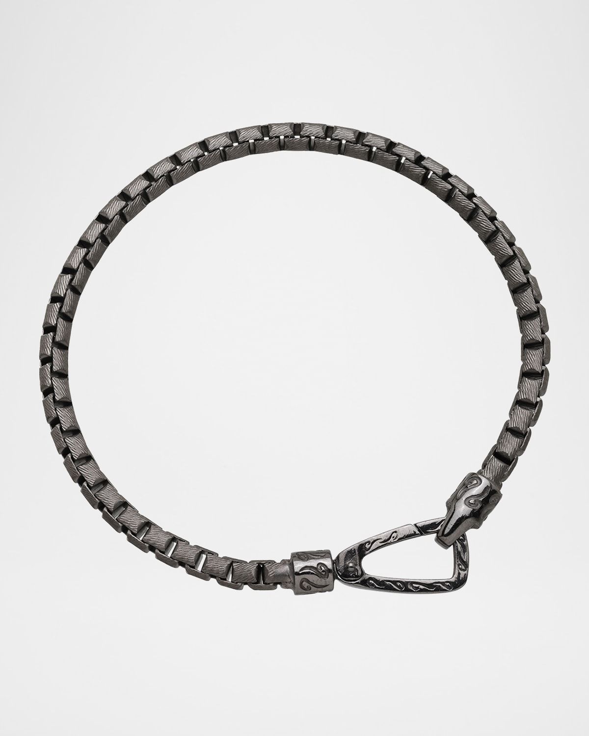 Men & apos;s Ulysses Box Chain Bracelet, Silver
