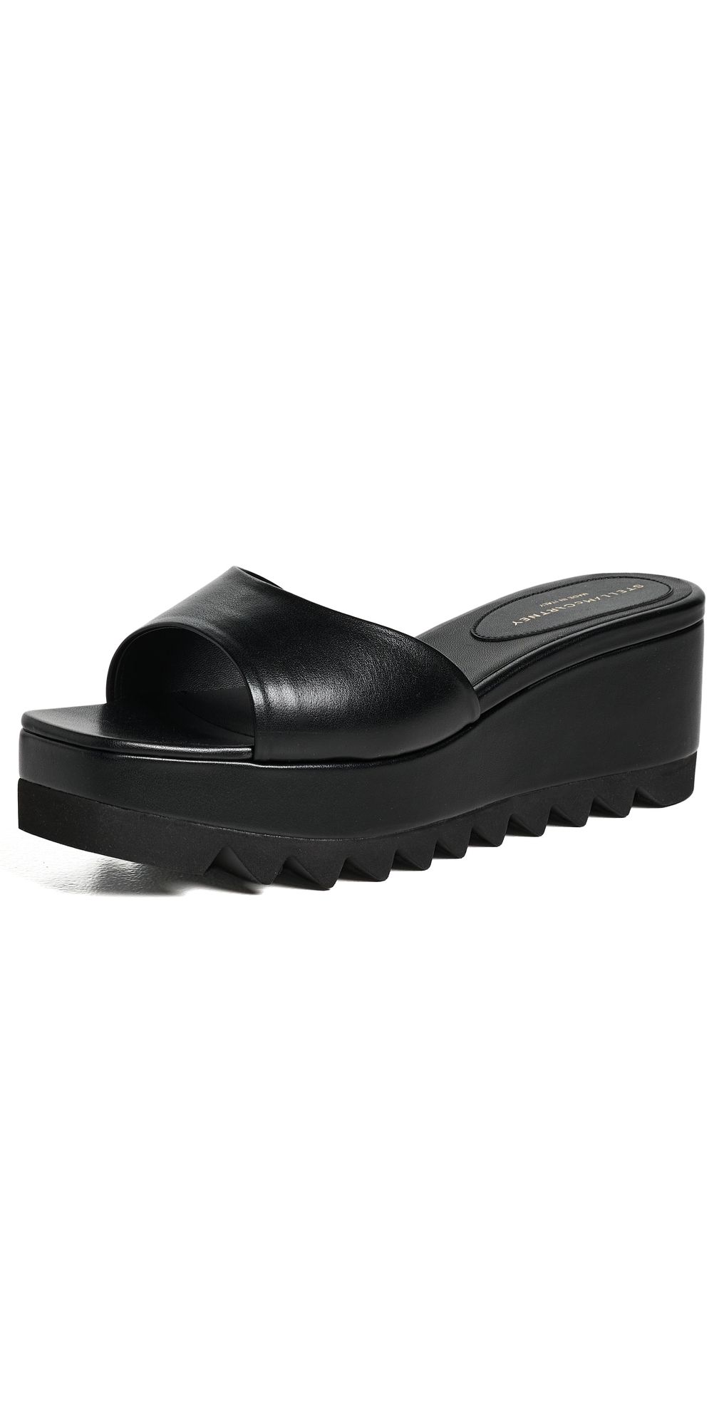 Stella McCartney Sneakelyse Slide Alter Mat Wedges Black 37