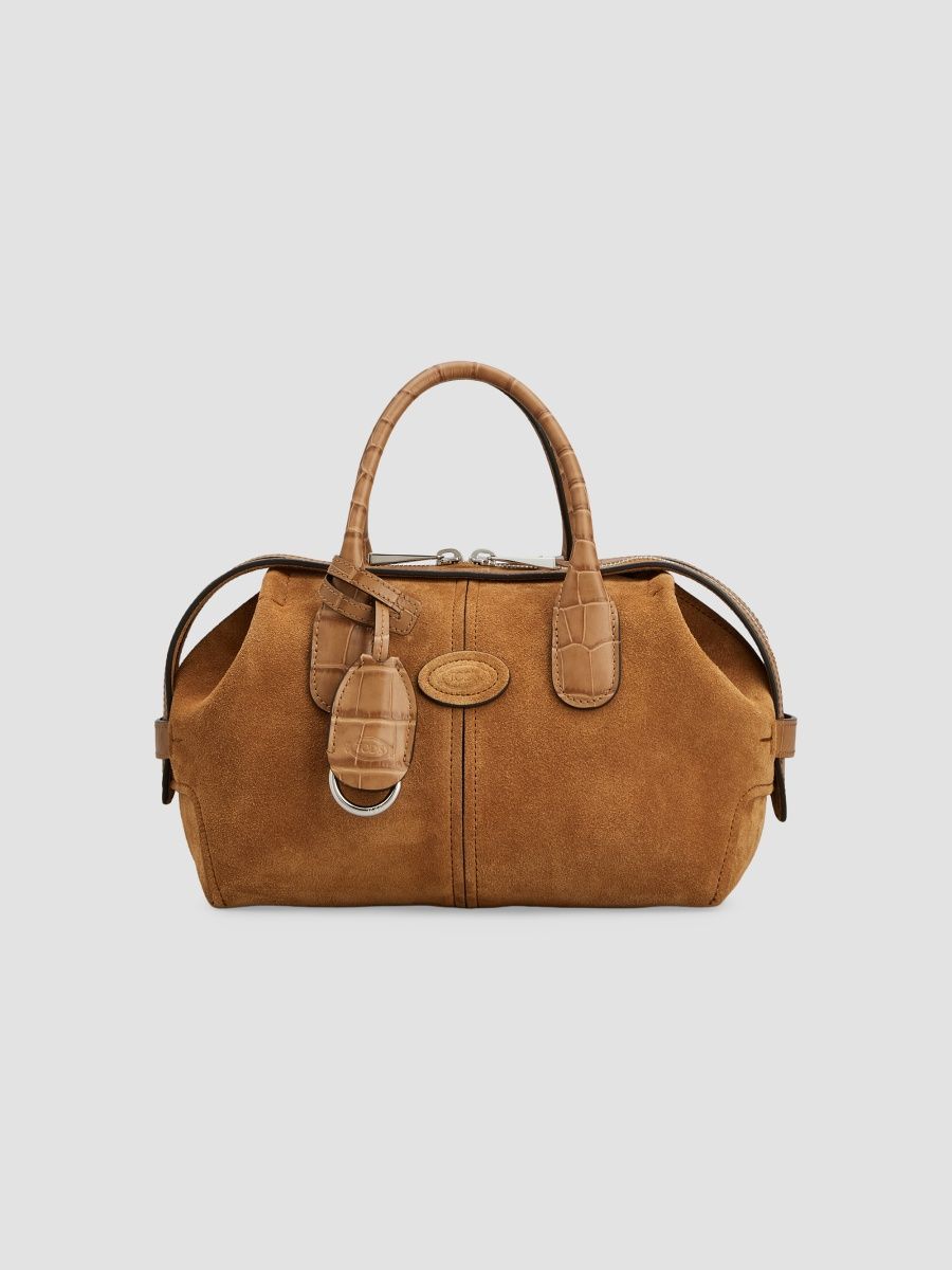 Tod's Women's Mini Suede Bowling Bag - Terra Biscotto