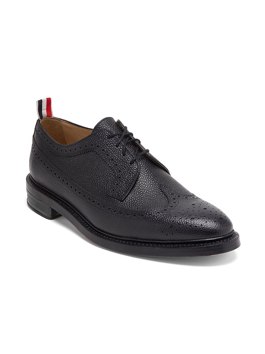Men's Classic Longwing Brogues - Black - Size 11
