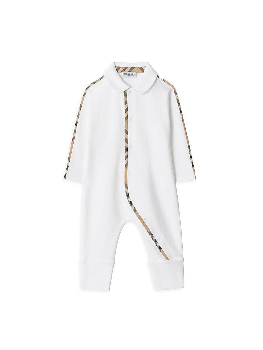 Baby's Hamilton Coverall, Hat & Bib Set - White - Size 9 Months