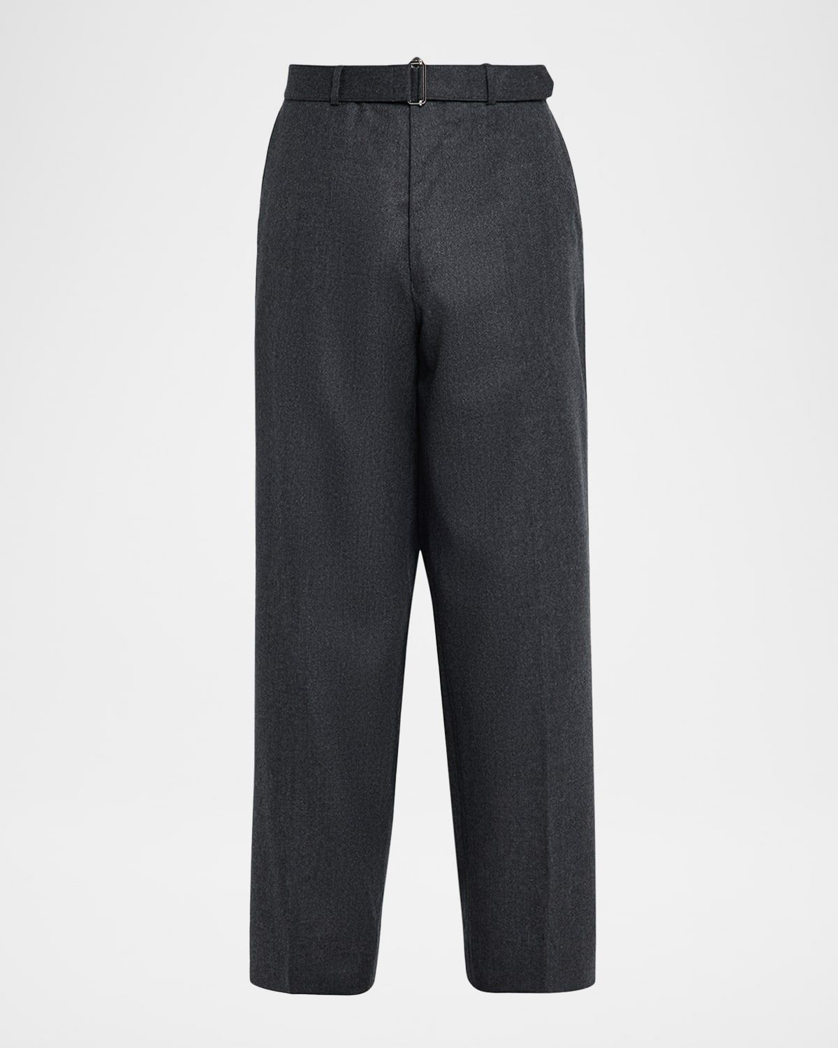 Men & apos;s Dark Grey Flannel Nash Pants