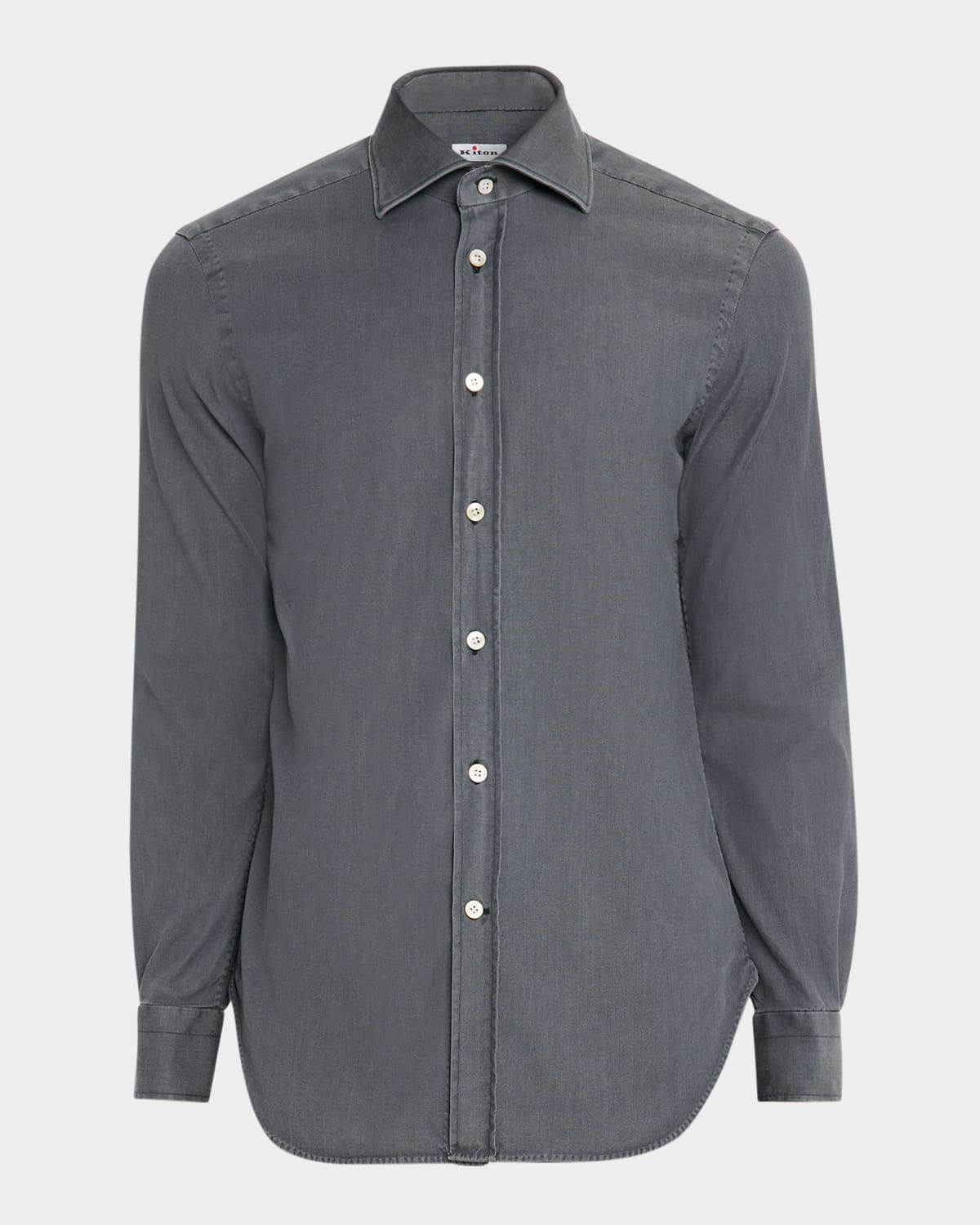 Men & apos;s Denim Wash Classic-Fit Sport Shirt