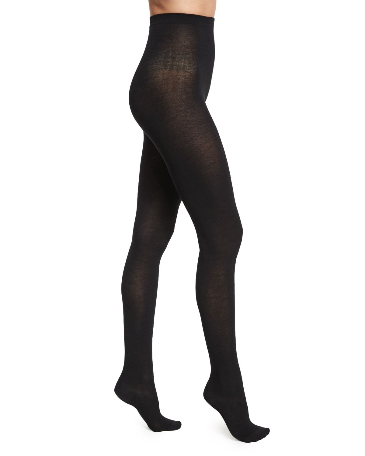Merino Wool Tights, Black