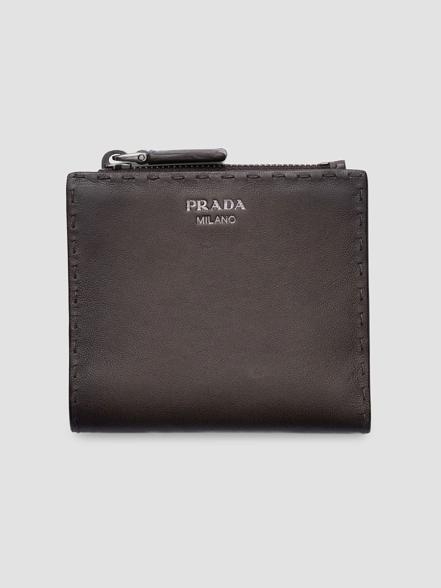 Men's Small Leather Wallet - Brown