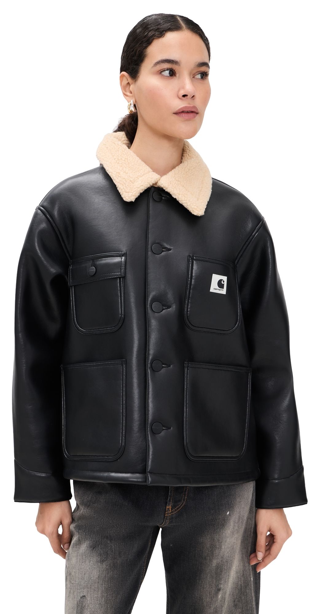 Carhartt WIP Shepton OG Michigan Barn Jacket Black/Natural XS