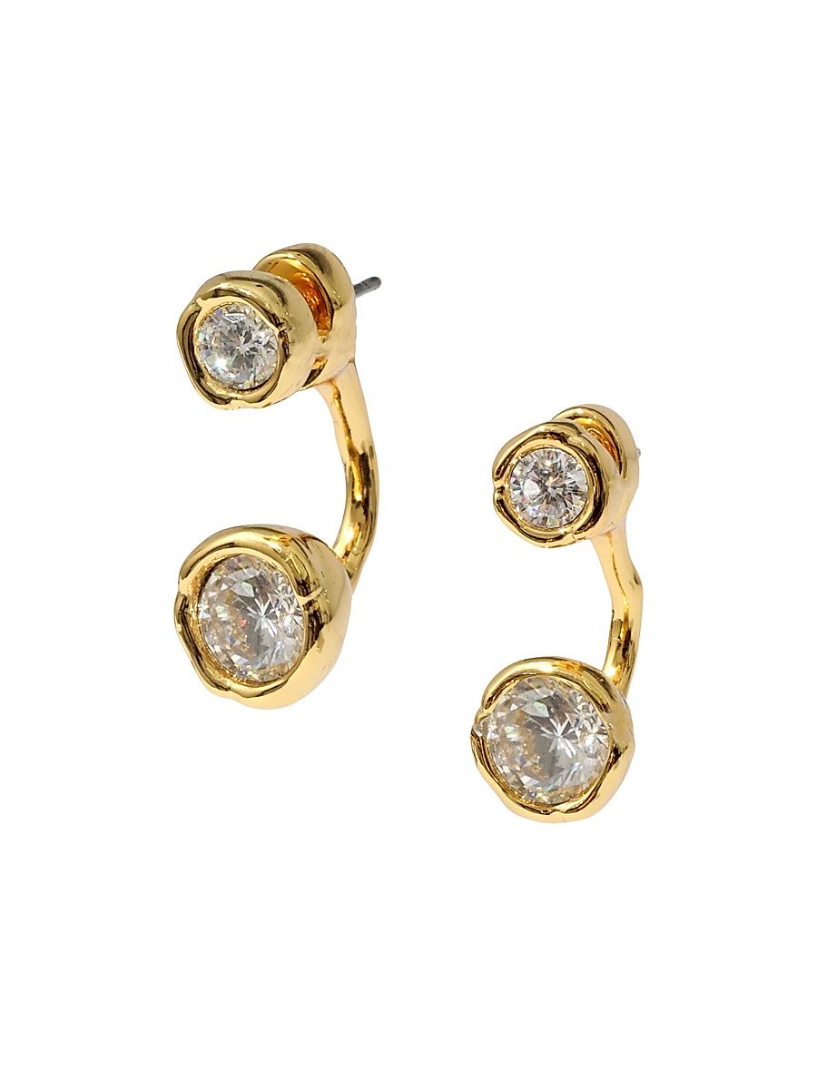 Women's Asterales 14K-Gold-Plated & Cubic Zirconia Ear Jackets - Gold