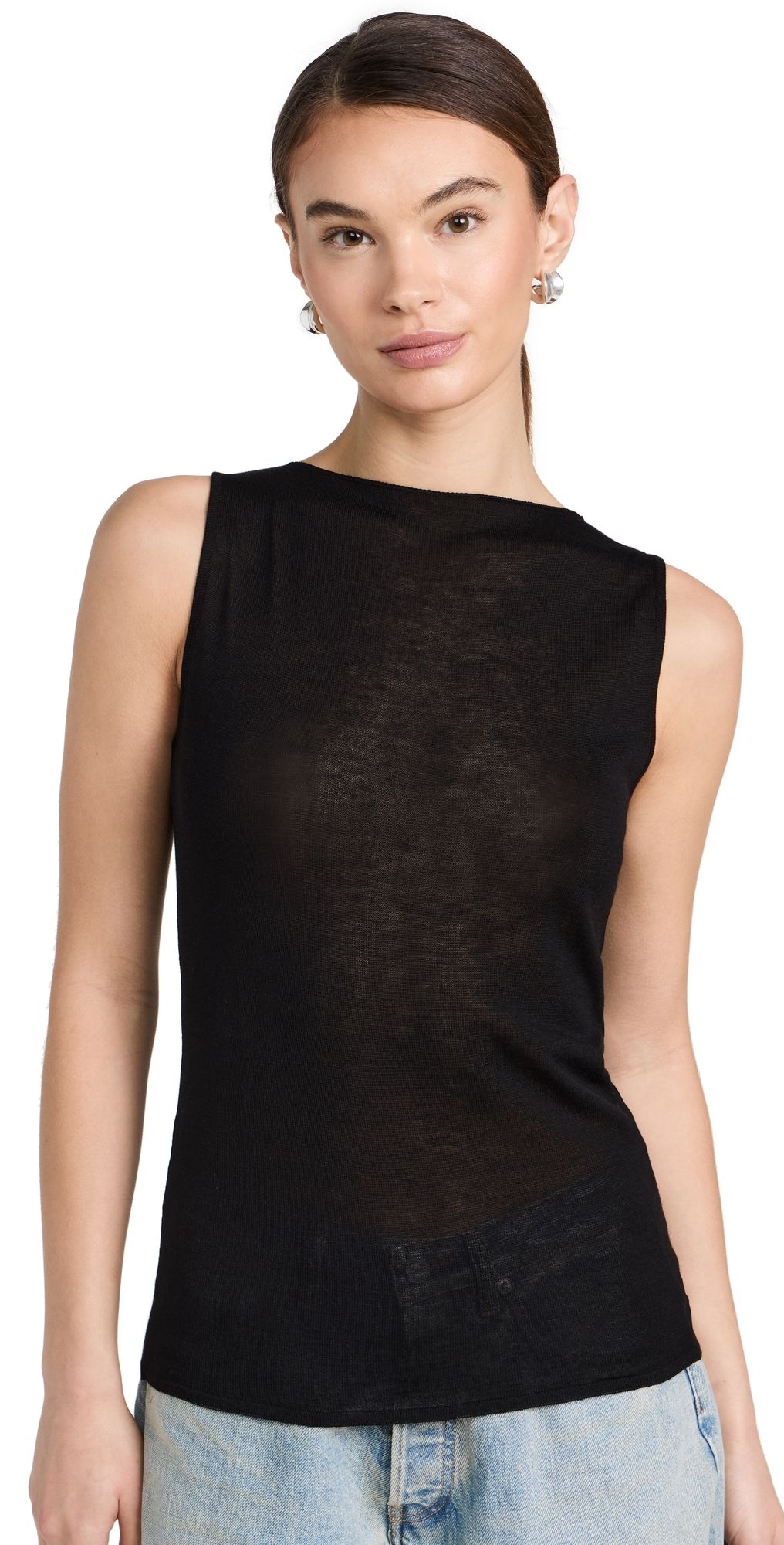 DL1961 Tank Black (Knit) L