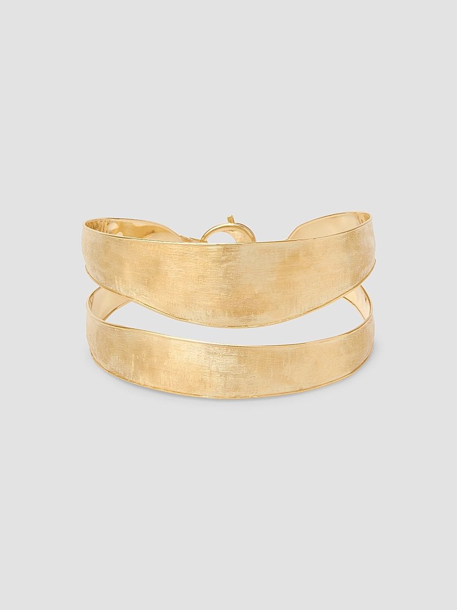 Women's Lunaria 18K Yellow Gold Split Bangle - Gold