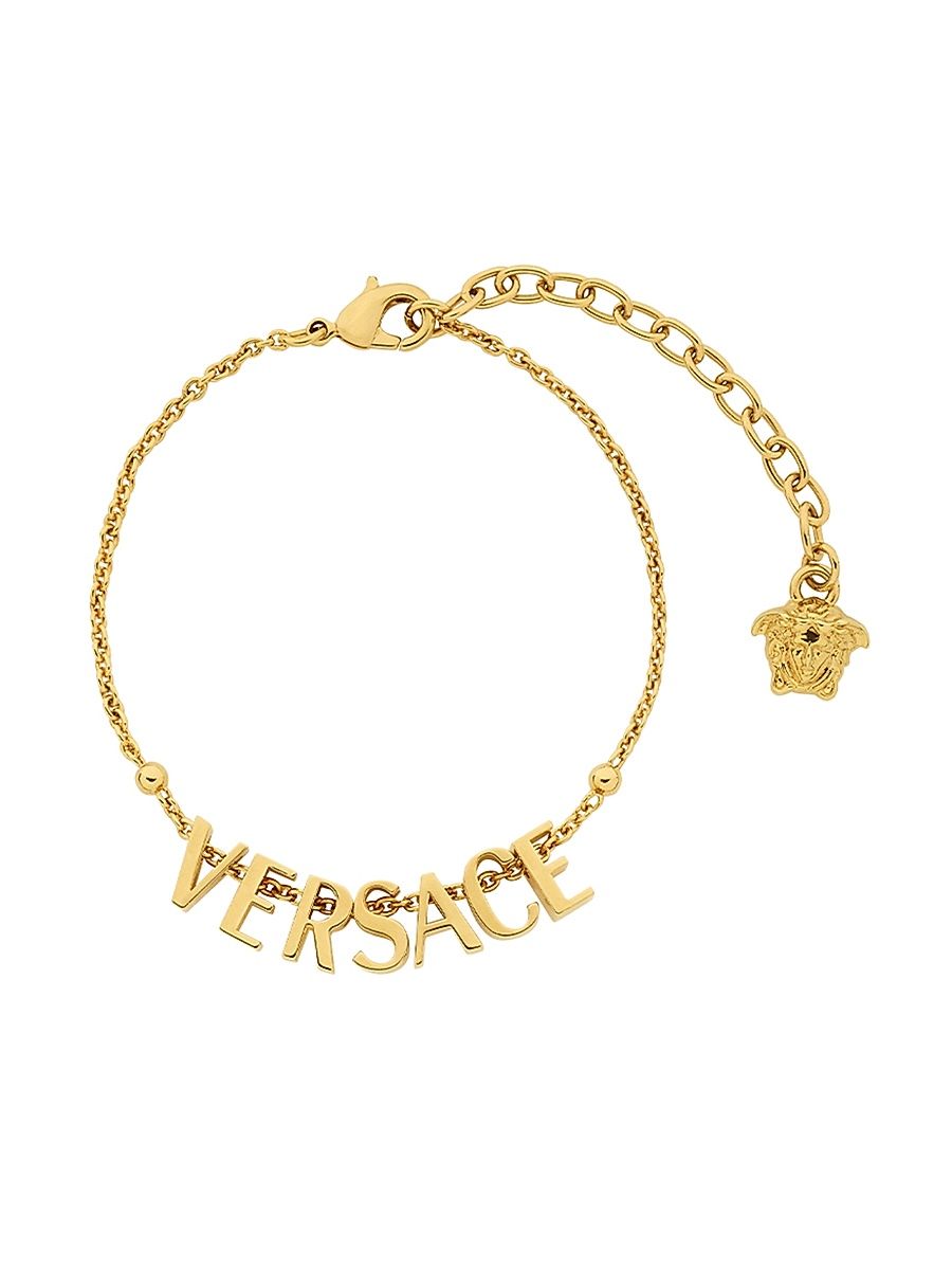 Women's Goldtone "Versace" Bracelet - Versace Gold