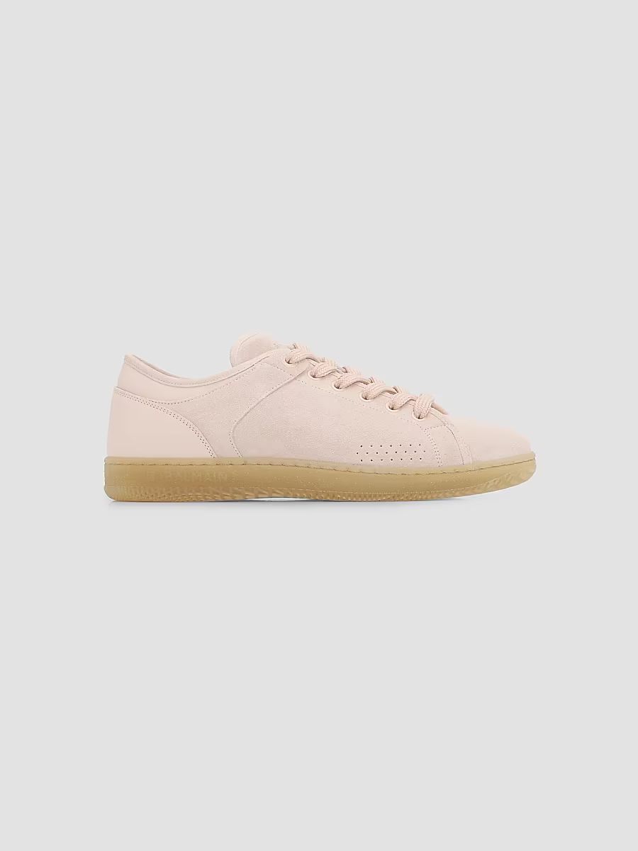 Balmain Women's Tennis Balmain Swan Suede Low-Top Sneakers - Tan - Size 11