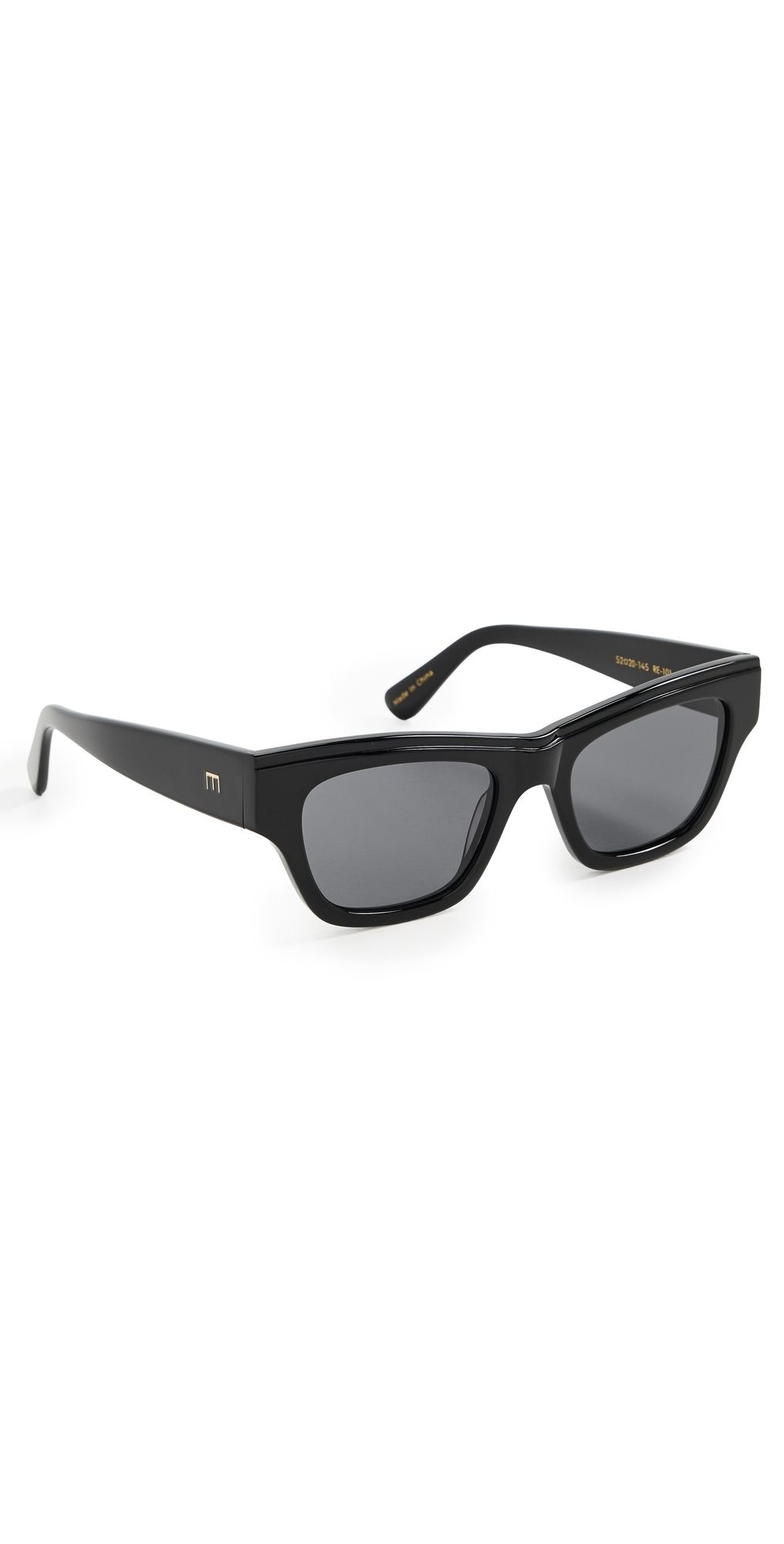Elisa Johnson Rae Sunglasses Gloss Black One Size