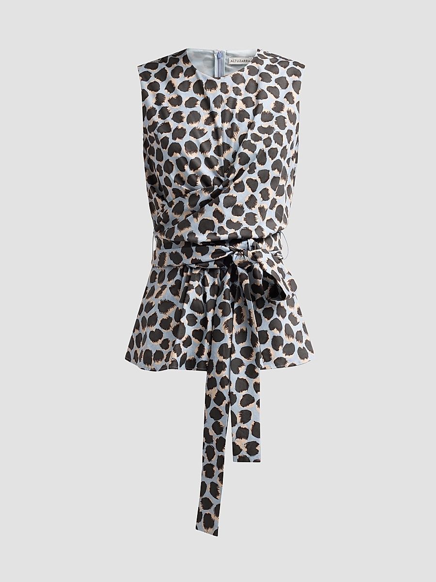 Women's Tizzy Leopard Print Top - Vapor Spotted Leopard - Size 2