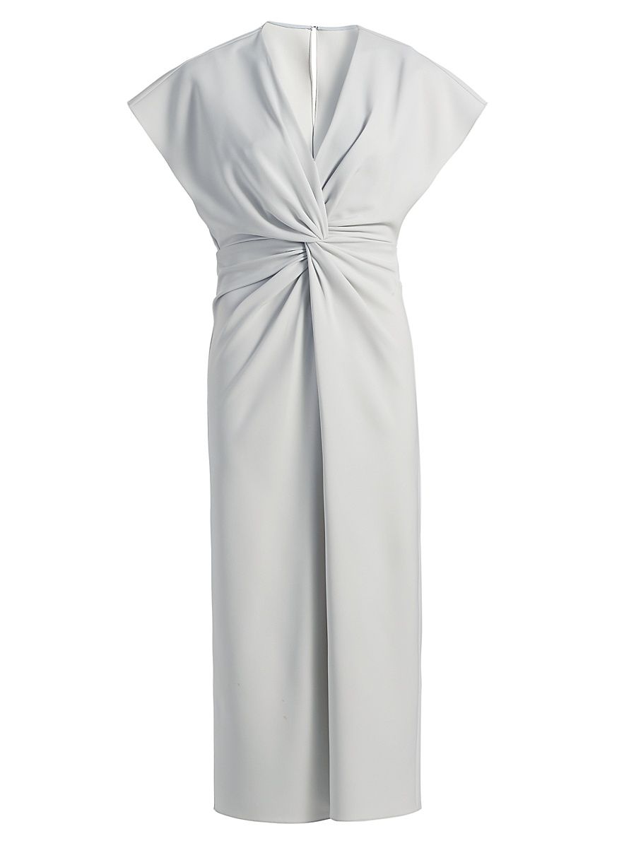 Women's Jackie Twist-Front Midi-Dress - Astral Blue - Size 10