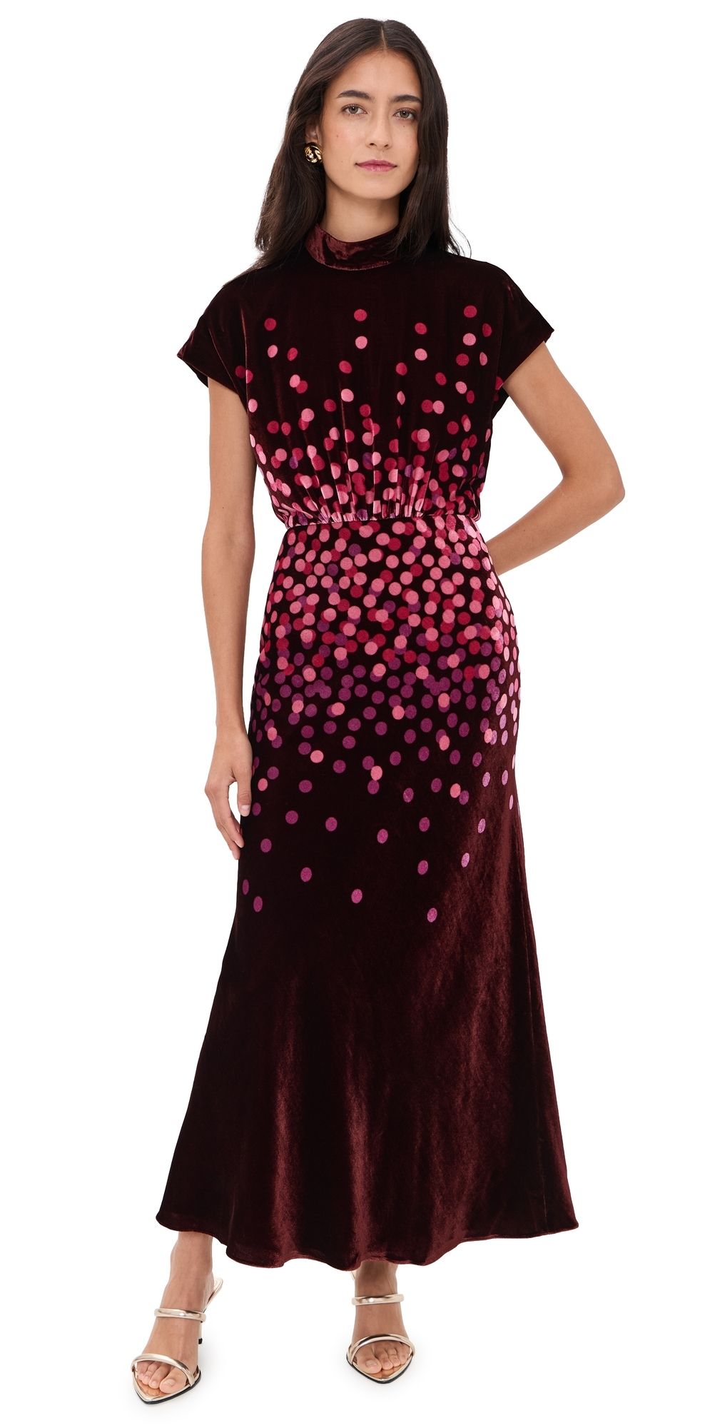 SALONI Fabienne Dress Starlight Berry Plmt 12