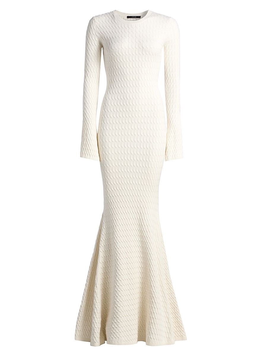 Women's Francesca Flare-Sleeve Maxi Dress - Ivory - Size XL