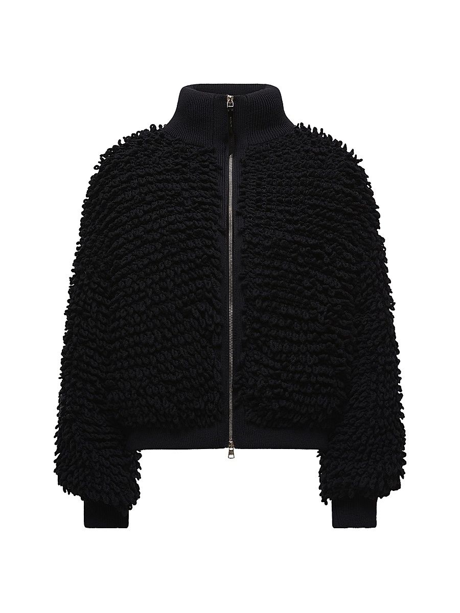 Women's Moncler x EE72 by Edward Enninful Cardigan in Wool - Black - Size Medium