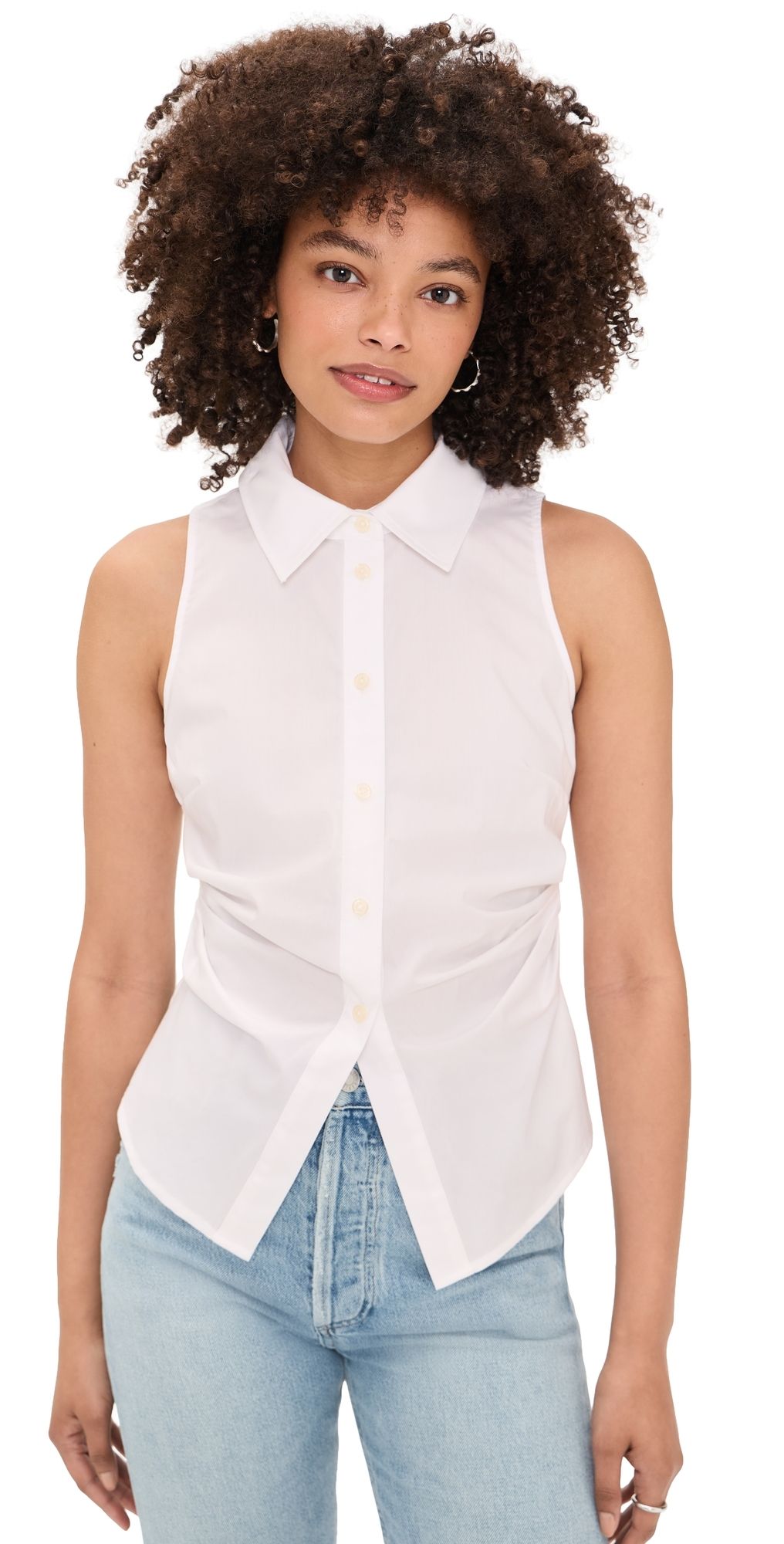 Tanya Taylor Hannah Top Optic White 12