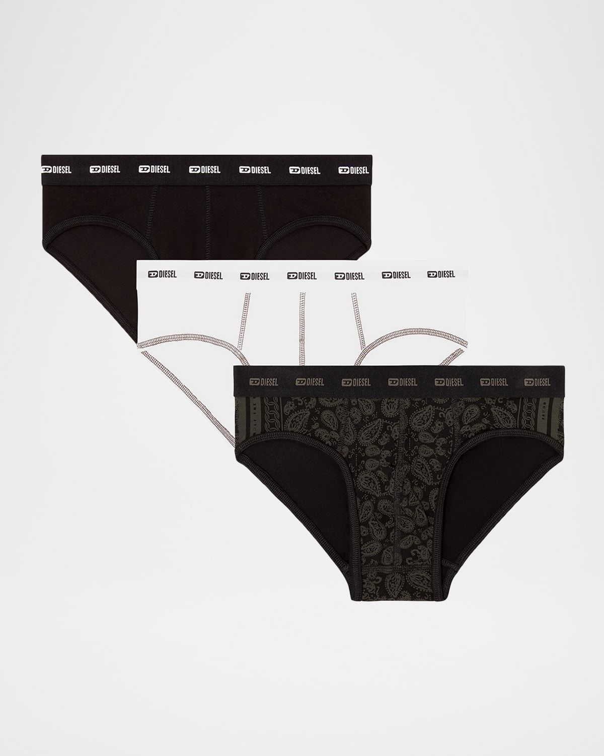 Men & apos;s Andre Logo Waistband 3-Pack Boxer Briefs