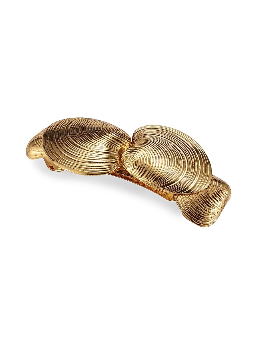 Women's Kya 14K Gold-Plated Seashell Barrette - Gold