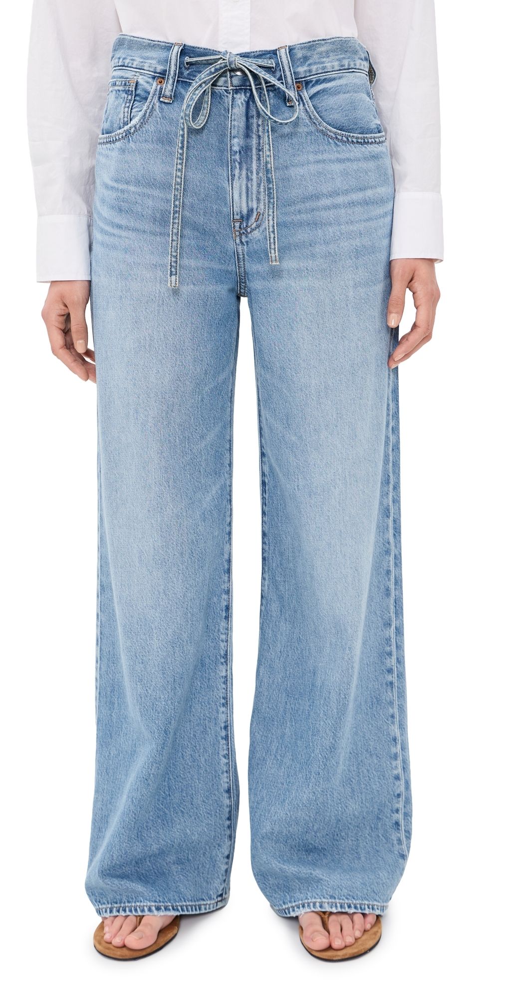 Madewell Ultimate Wide Jeans In Airy Raebrook Raebrook Wash 30