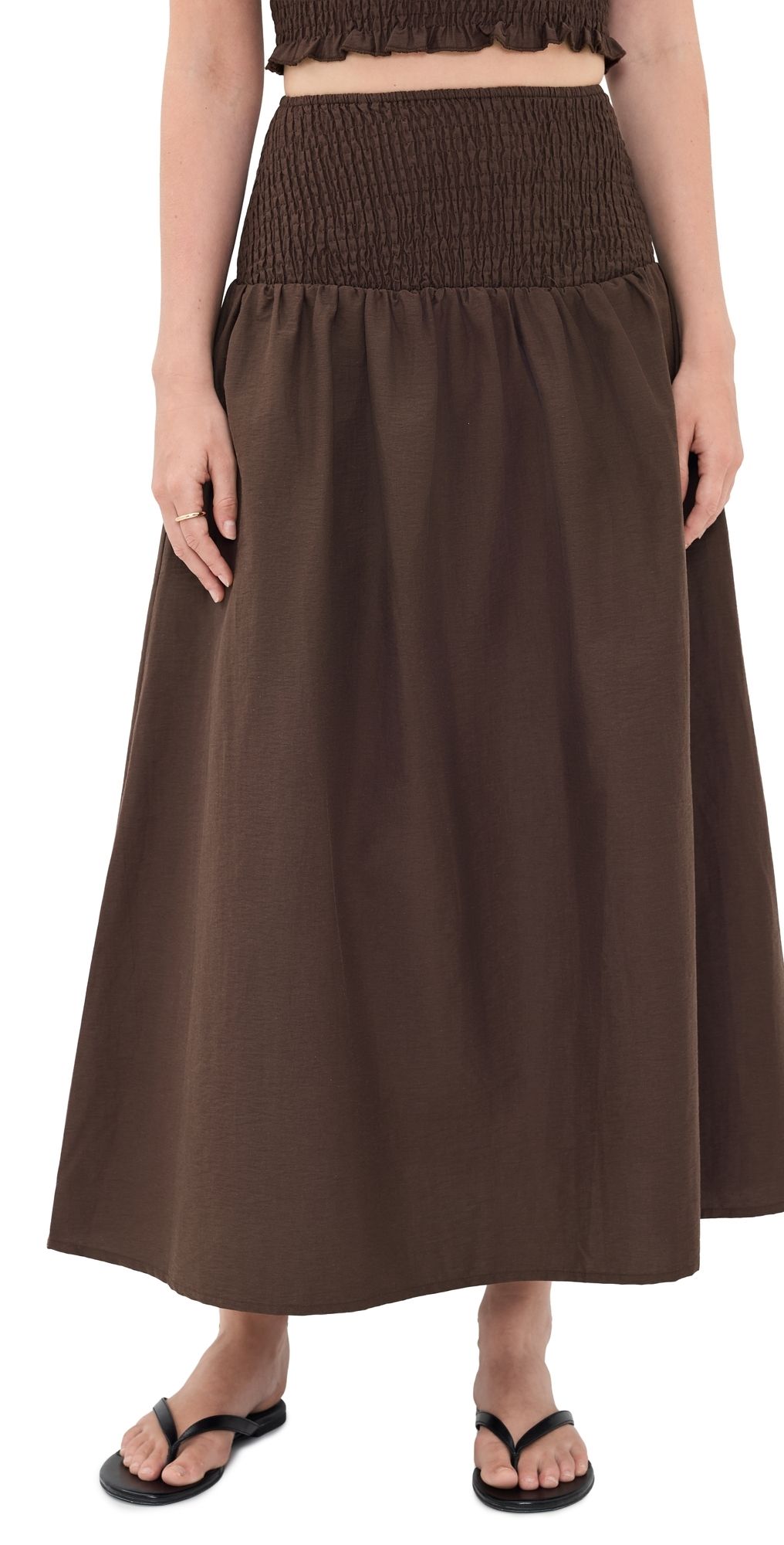 4th & Reckless Lowri Skirt Brown L