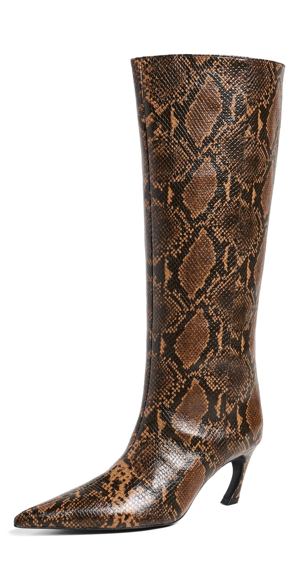 Schutz Lexi Mid Boots Pecan Brown 8.5