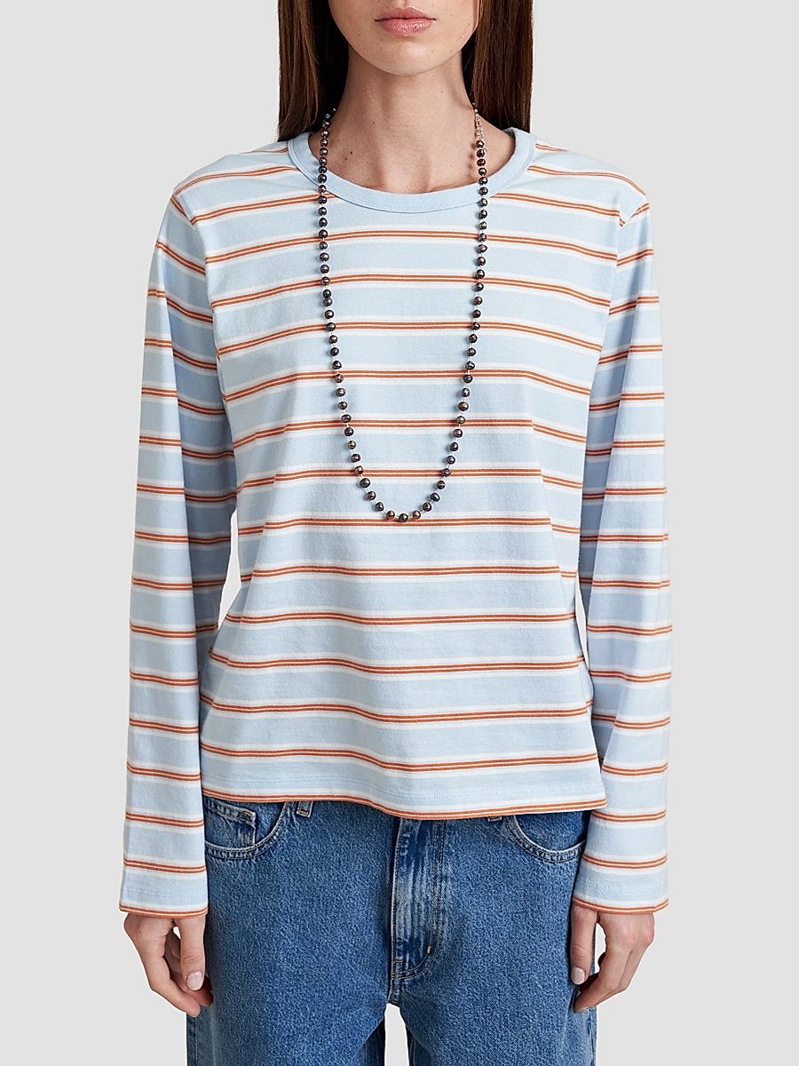 Women's Boyfriend Tee - Sky Blue - Size XS
