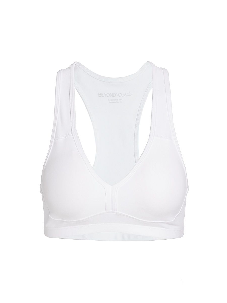 Women's Spacedye Lift Your Spirit Sports Bra - Cloud White - Size Large