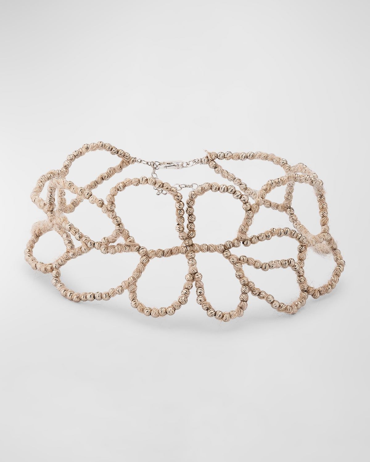 Mohair and Monili Necklace