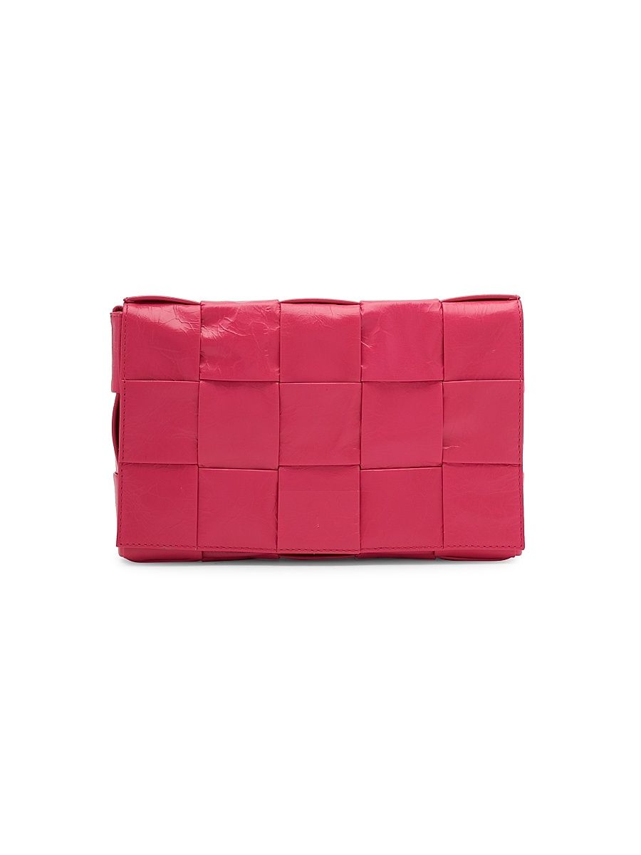 Men's Cassette Intreccio Paper Leather Bag - Lollipop N Silver