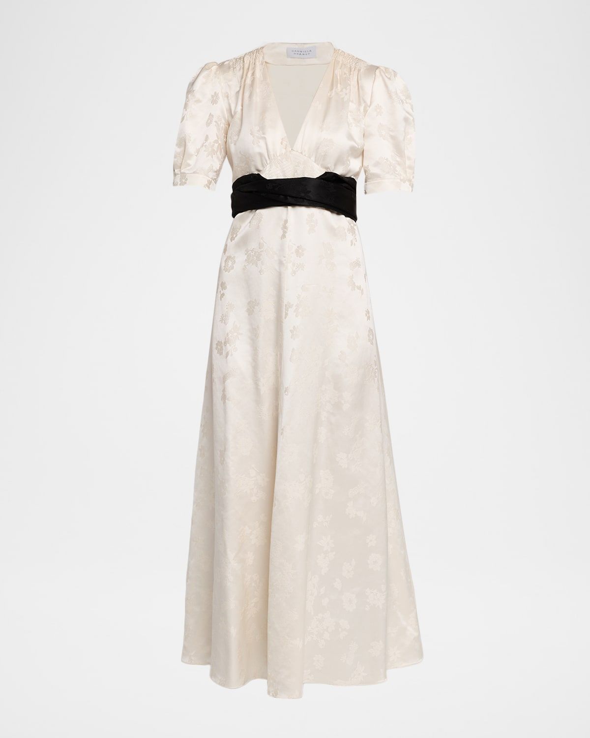 Larkin Embroidered Silk Maxi Dress