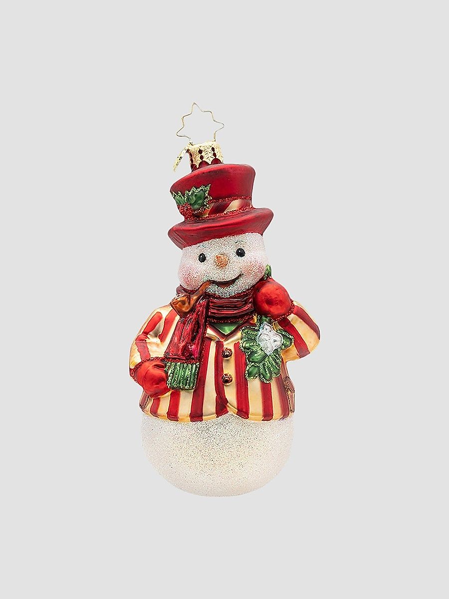 Mistletoe Mischief Glass Ornament