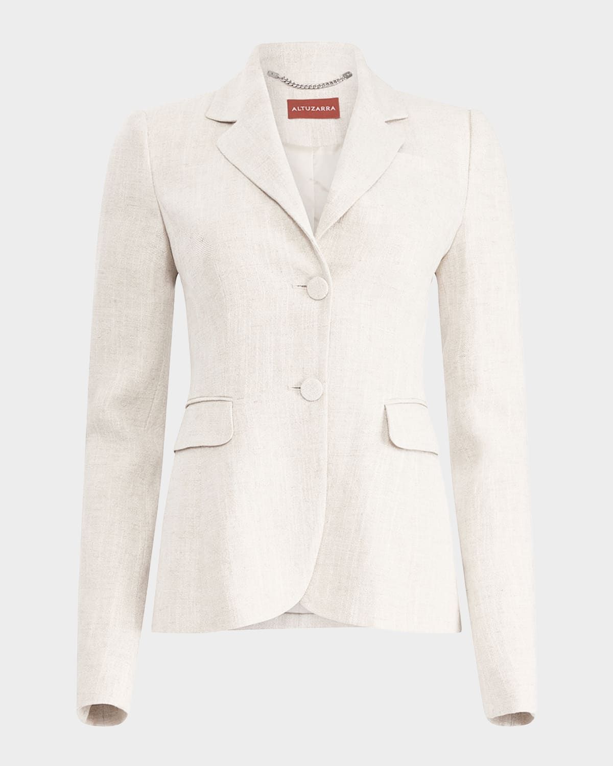 Fenice Slim Linen-Cotton Blazer